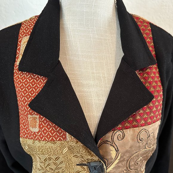 ALEX KIM Mixed Brocade Jacket - Medium - Picture 3 of 11